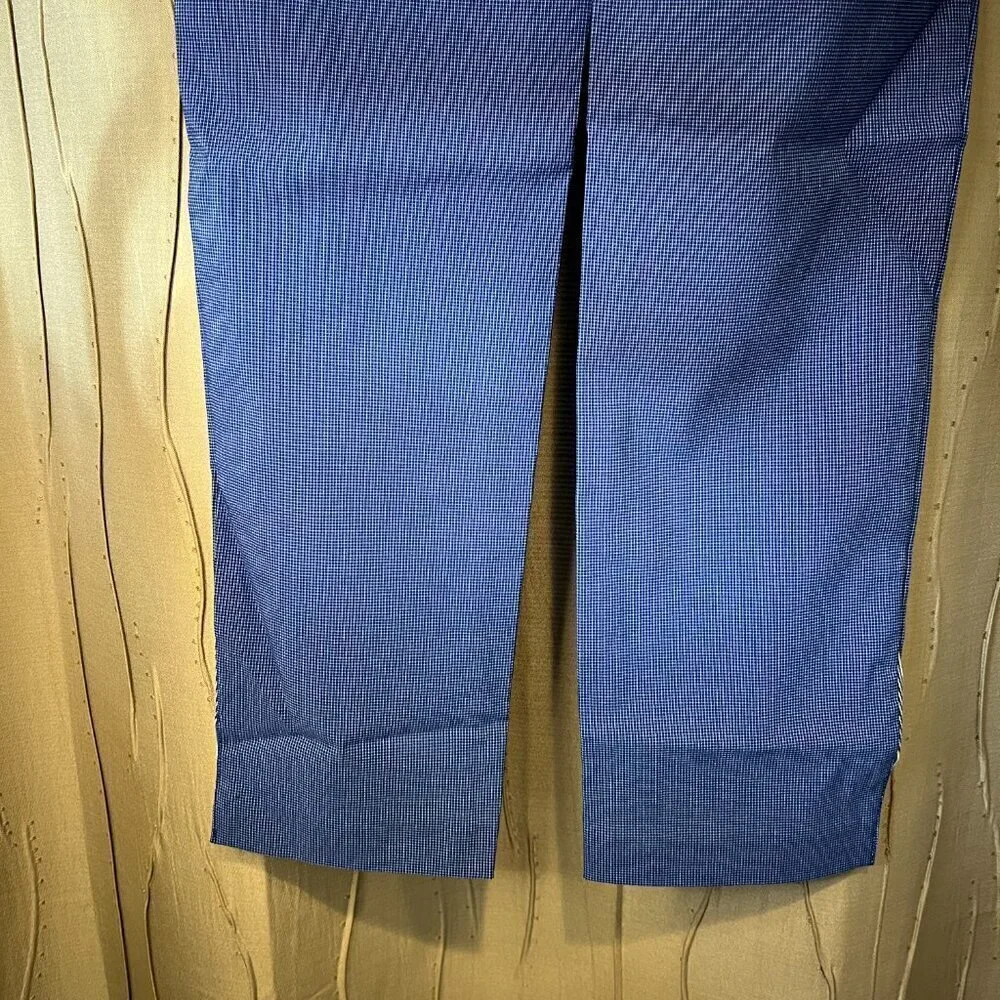 NWT Rafaella Blue Pull On Stretch Capri Pants, Size 4